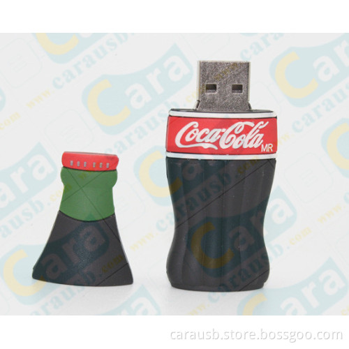USB 2.0 Coca Cola bottle shape customized can appearance flash disk Pepsi cola bottles cans Usb sticks